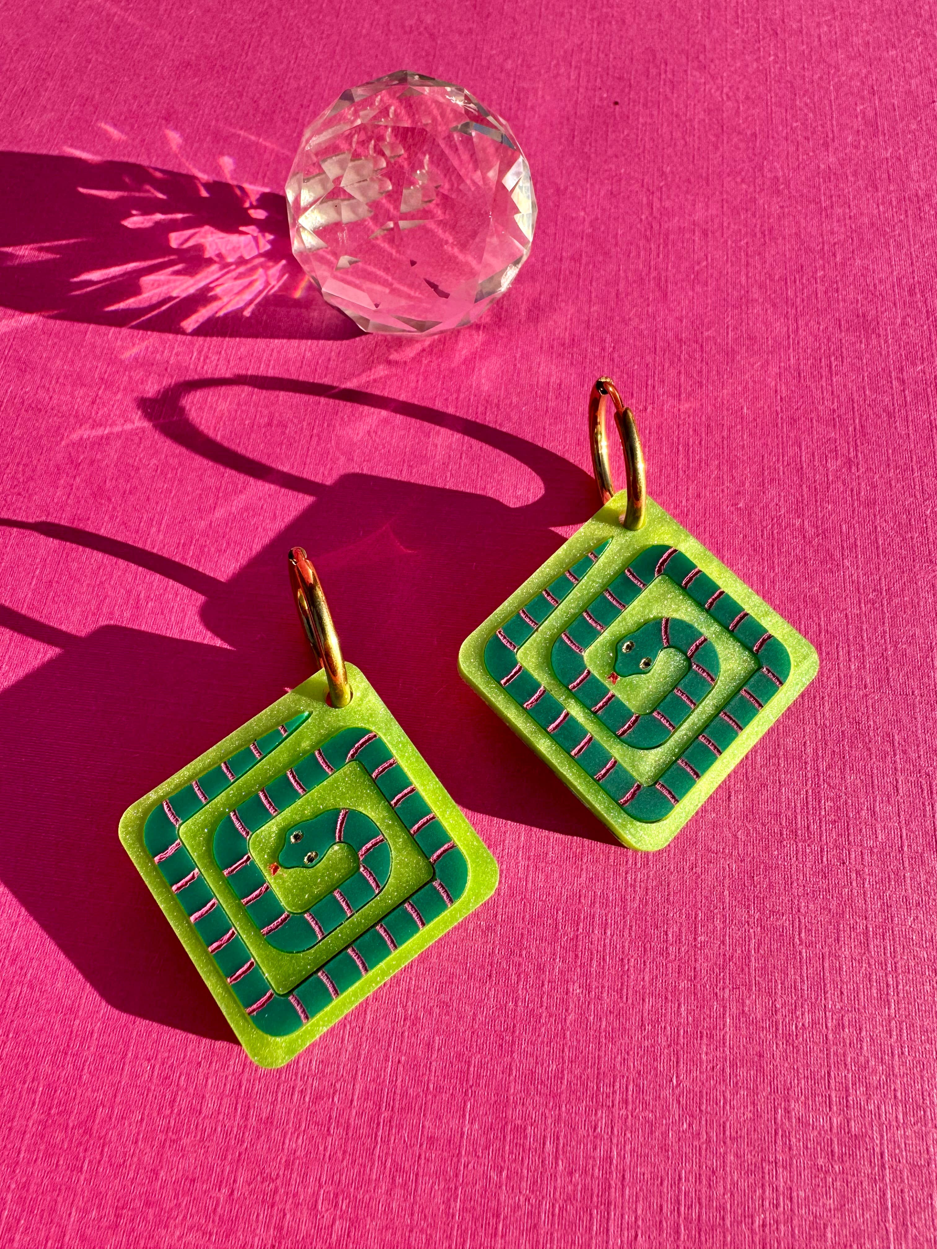 Garden Snake Earrings