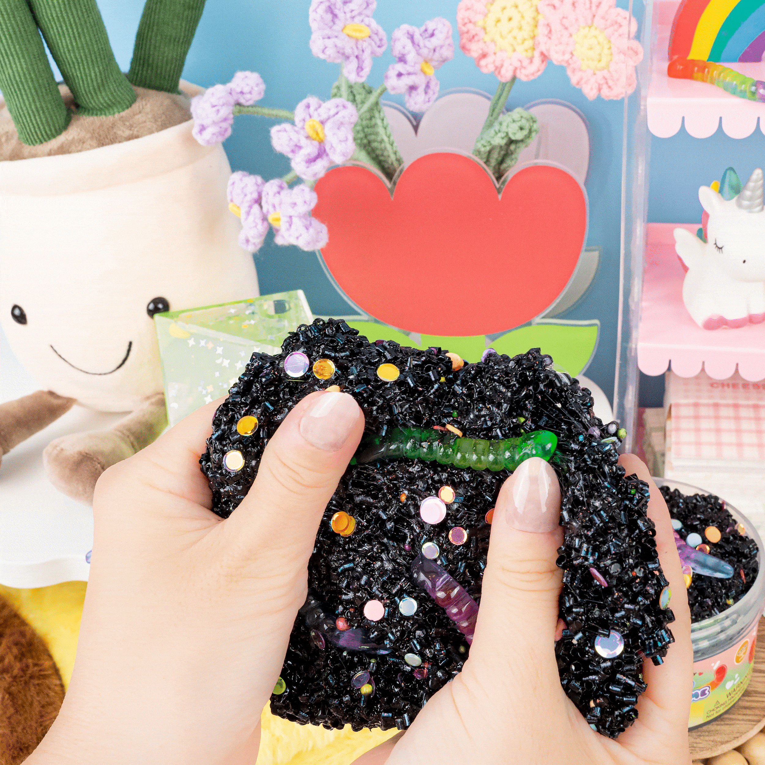 Dirt Cup Parfait Crunchy Slime