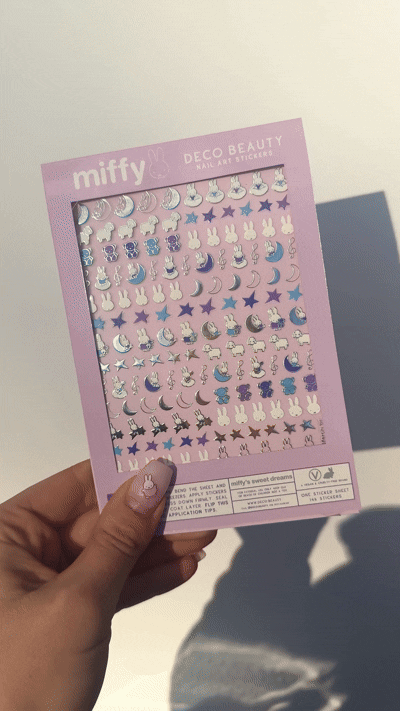 Miffy's Sweet Dreams Nail Art Stickers