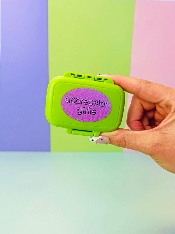 Depression Girlie Pill Case