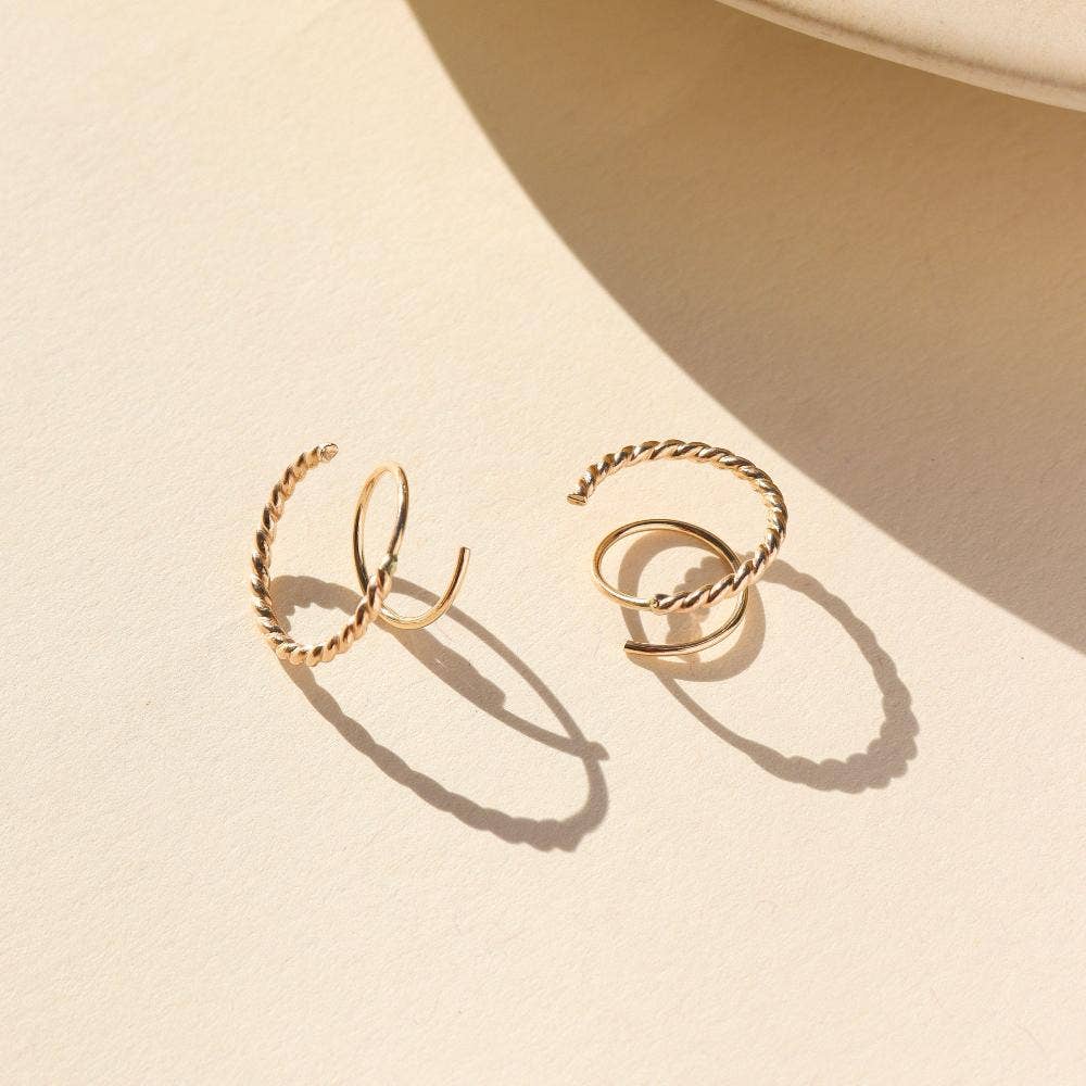 Spiral Twists: Sterling Silver