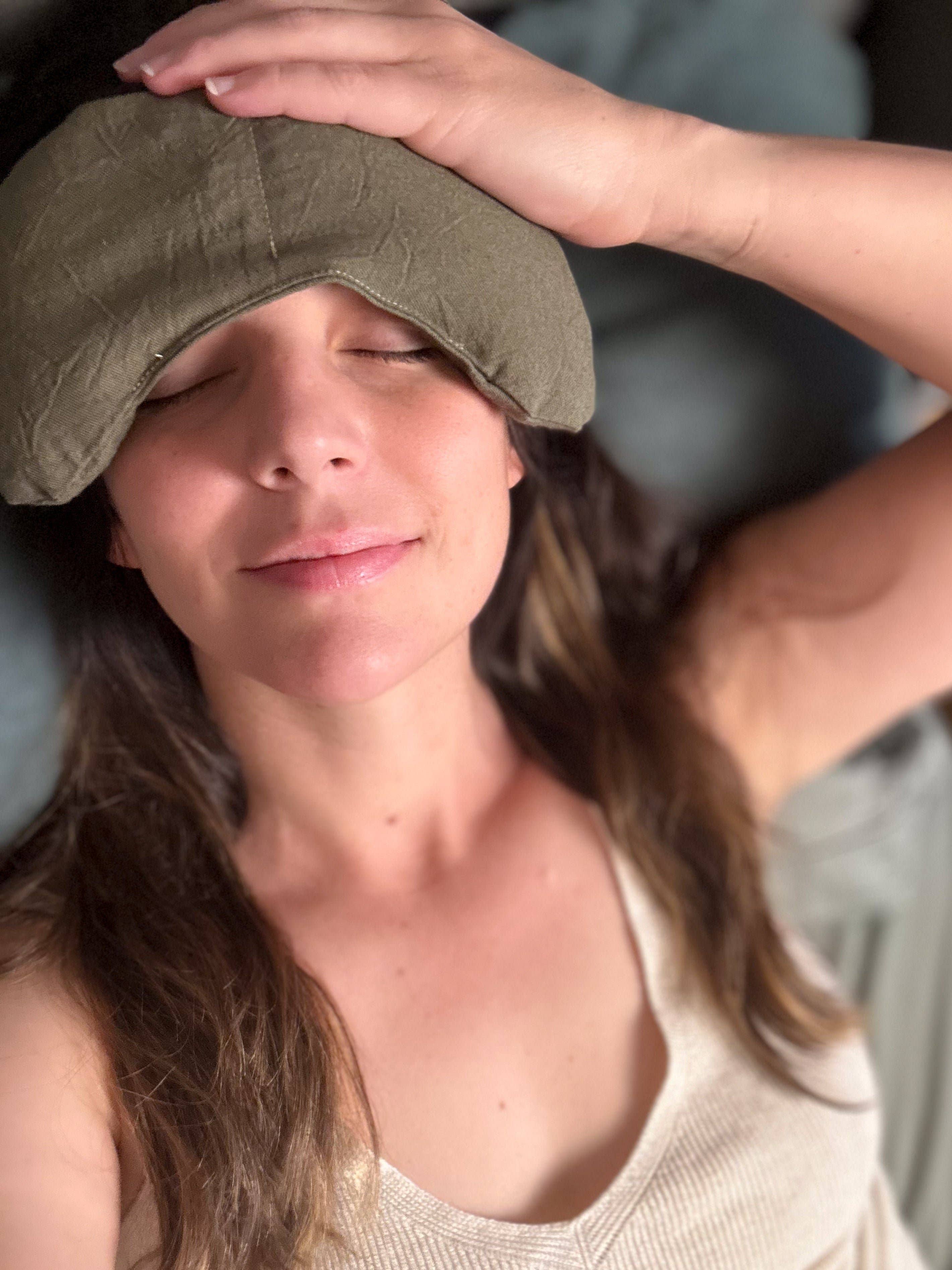 Weighted Eye Mask: Olive