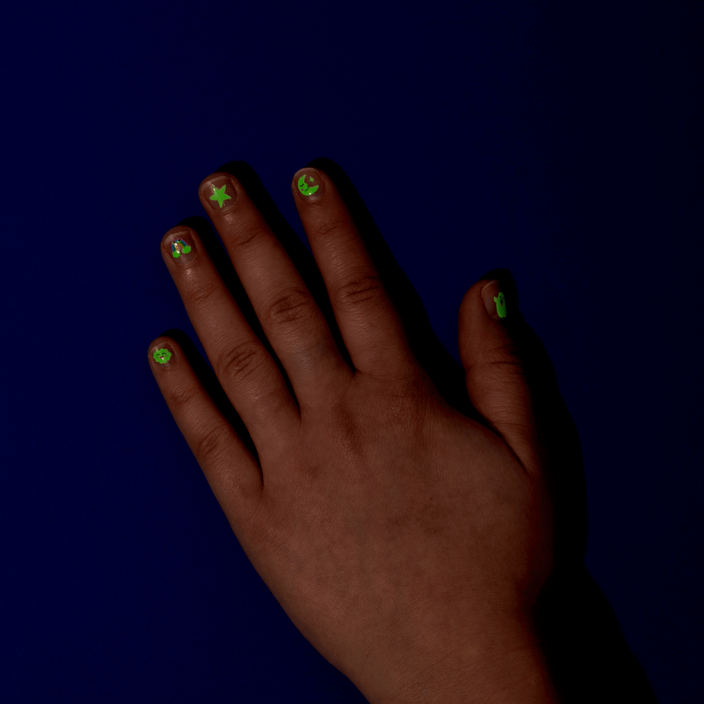 Nail Stickers: Glow in the Dark