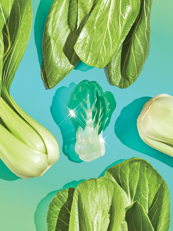 Large Bok Choy Hair Claw Clip