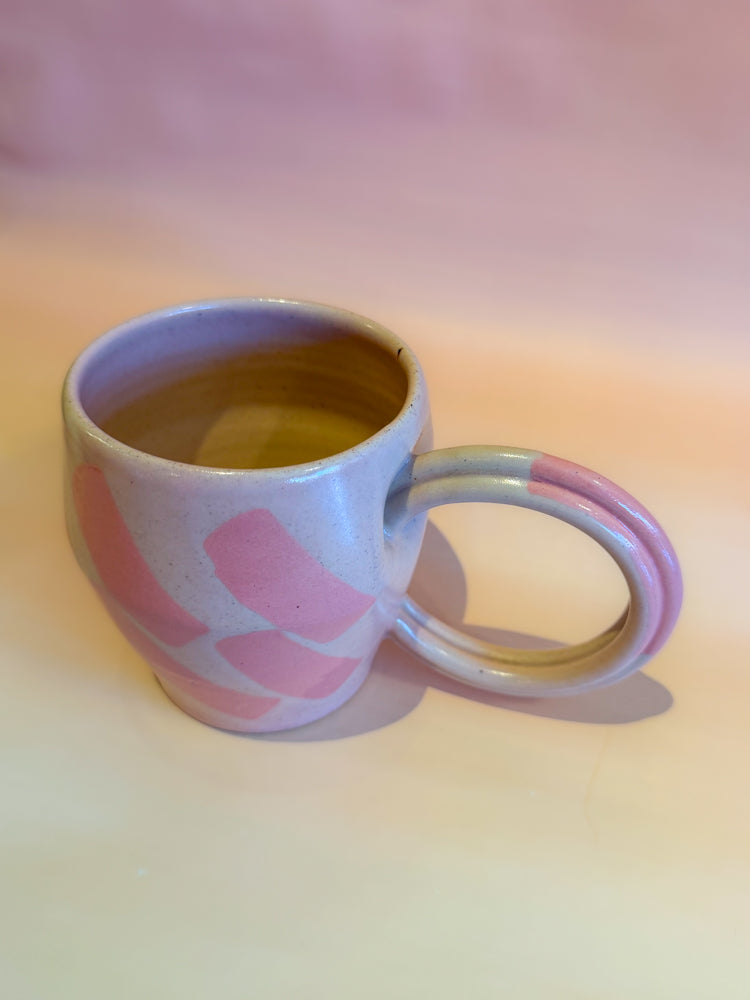 Mug: Summer Peach/Pink Shapes