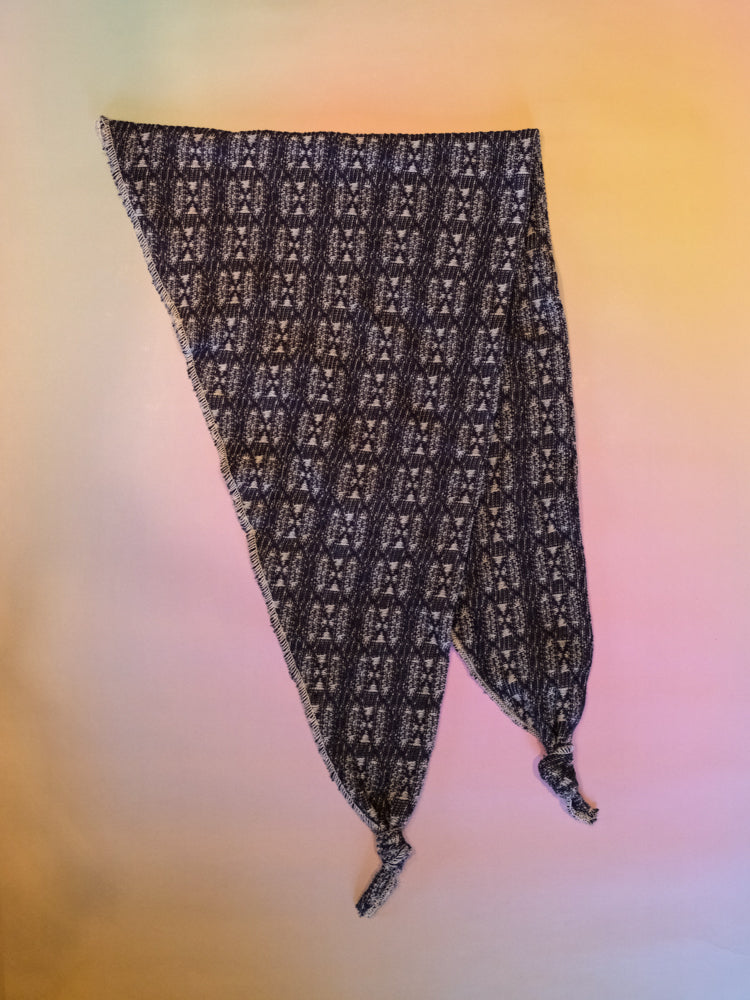 Scout Scarf: Blue Jaquard