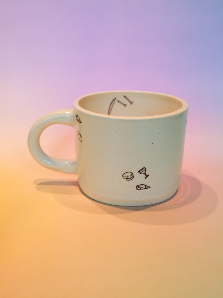 Handmade Girl Dinner Mug