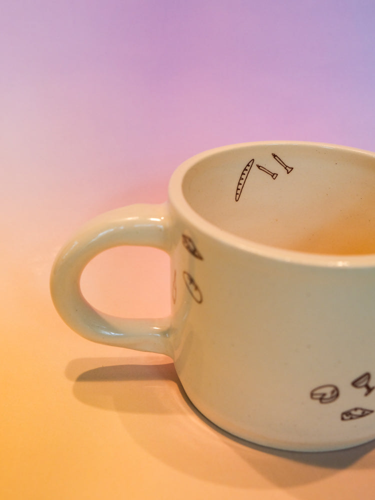 Handmade Girl Dinner Mug