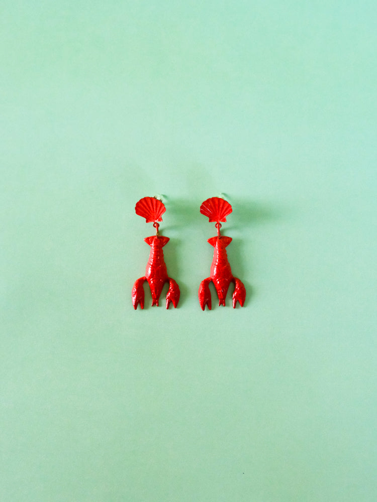 Red Lobster Earrings