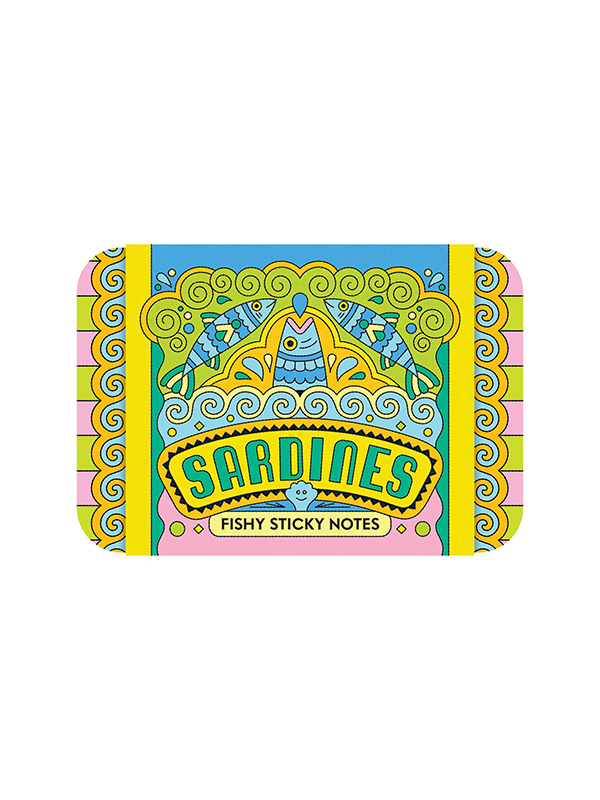 Sardines Fishy Sticky Notes