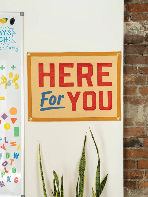Here For You Camp Flag