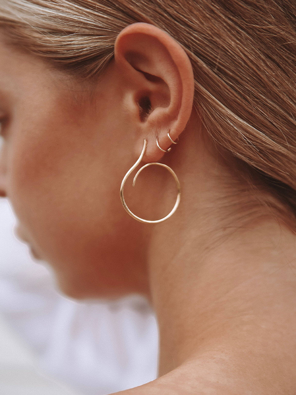 Isla Earrings: Gold Vermeil