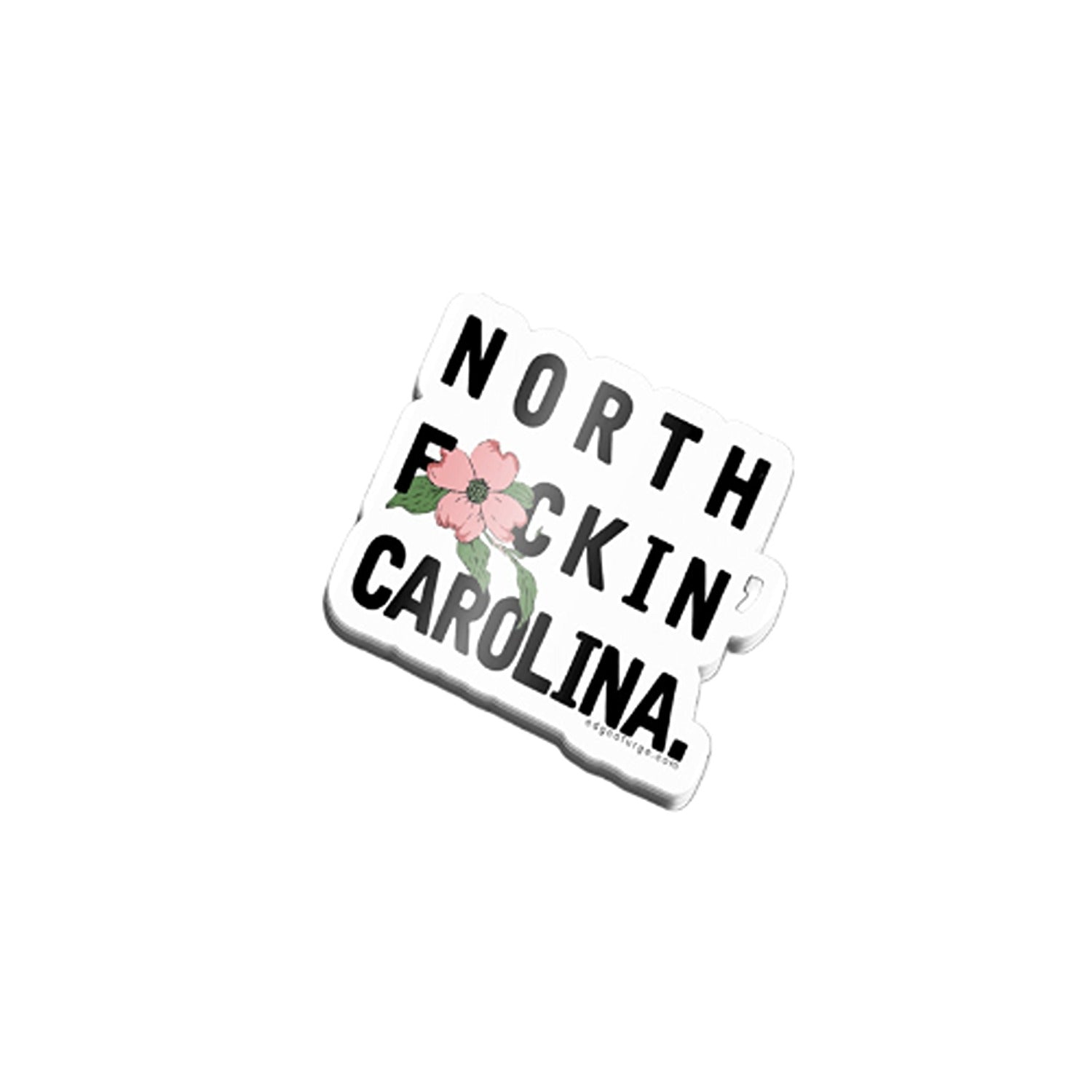 North F*ckin' Carolina Dogwood Sticker