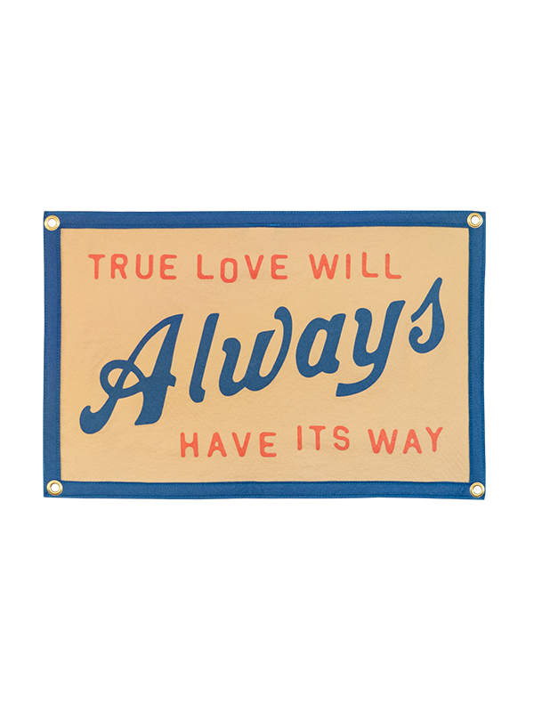 John Prine x Oxford Pennant: True Love Will Always Have Its Way Camp Flag