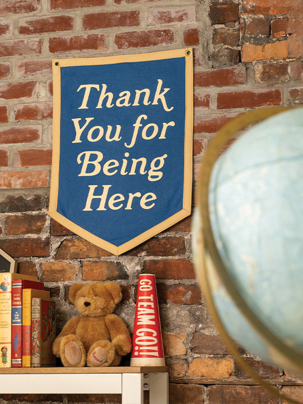 Thank You For Being Here Camp Flag