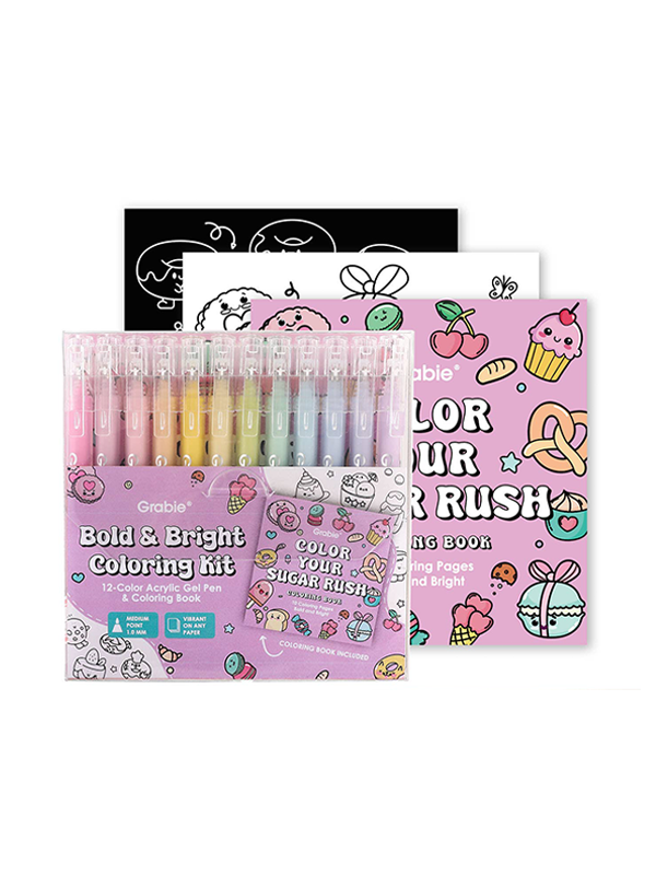 Bold & Bright Coloring Kit: Dessert Color