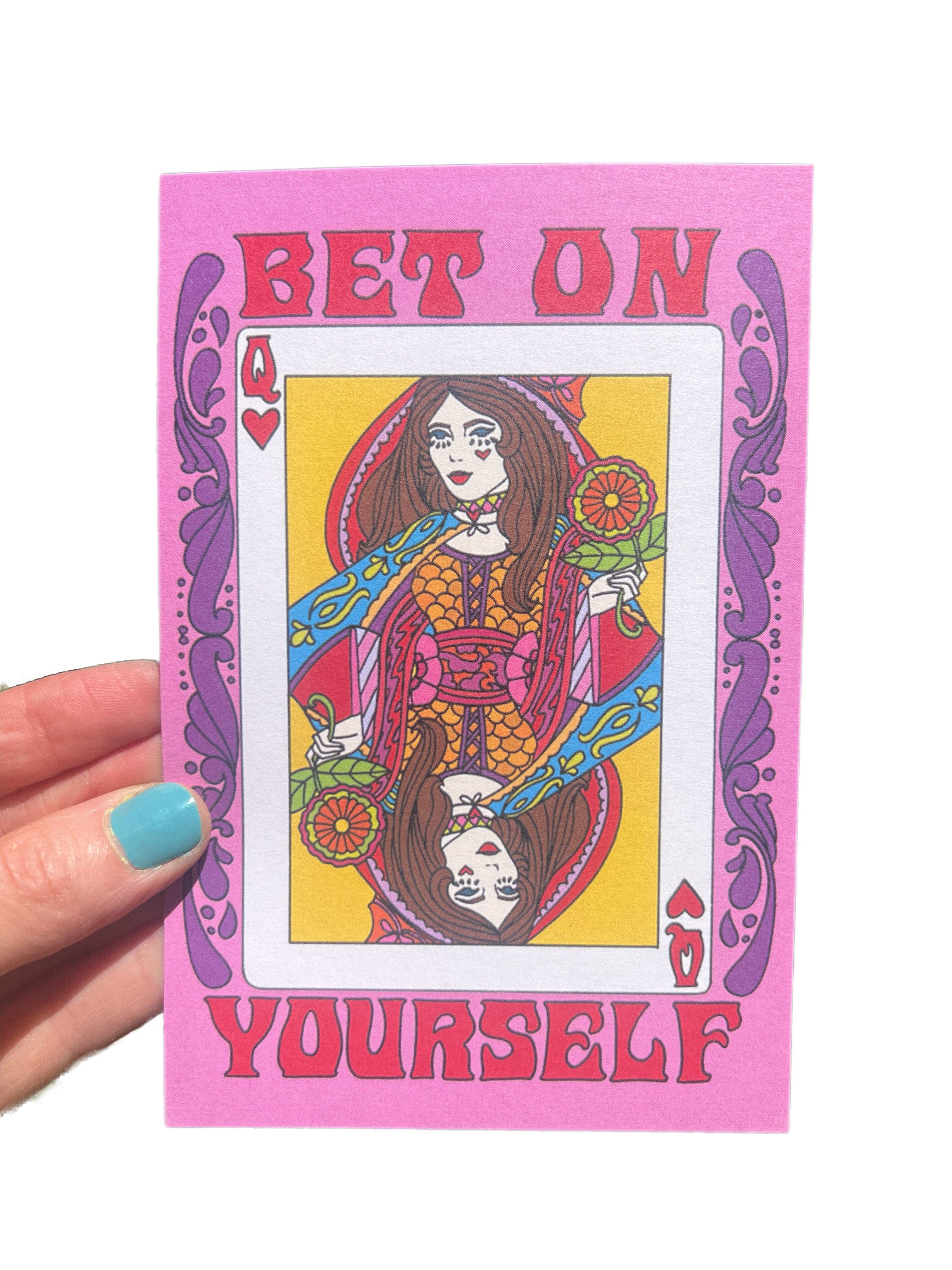 Bet on Yourself Postcard