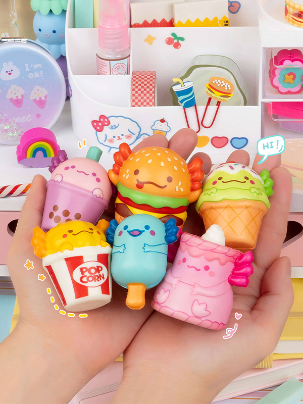 Snaxolotl Mini Squishy Toy: Assorted