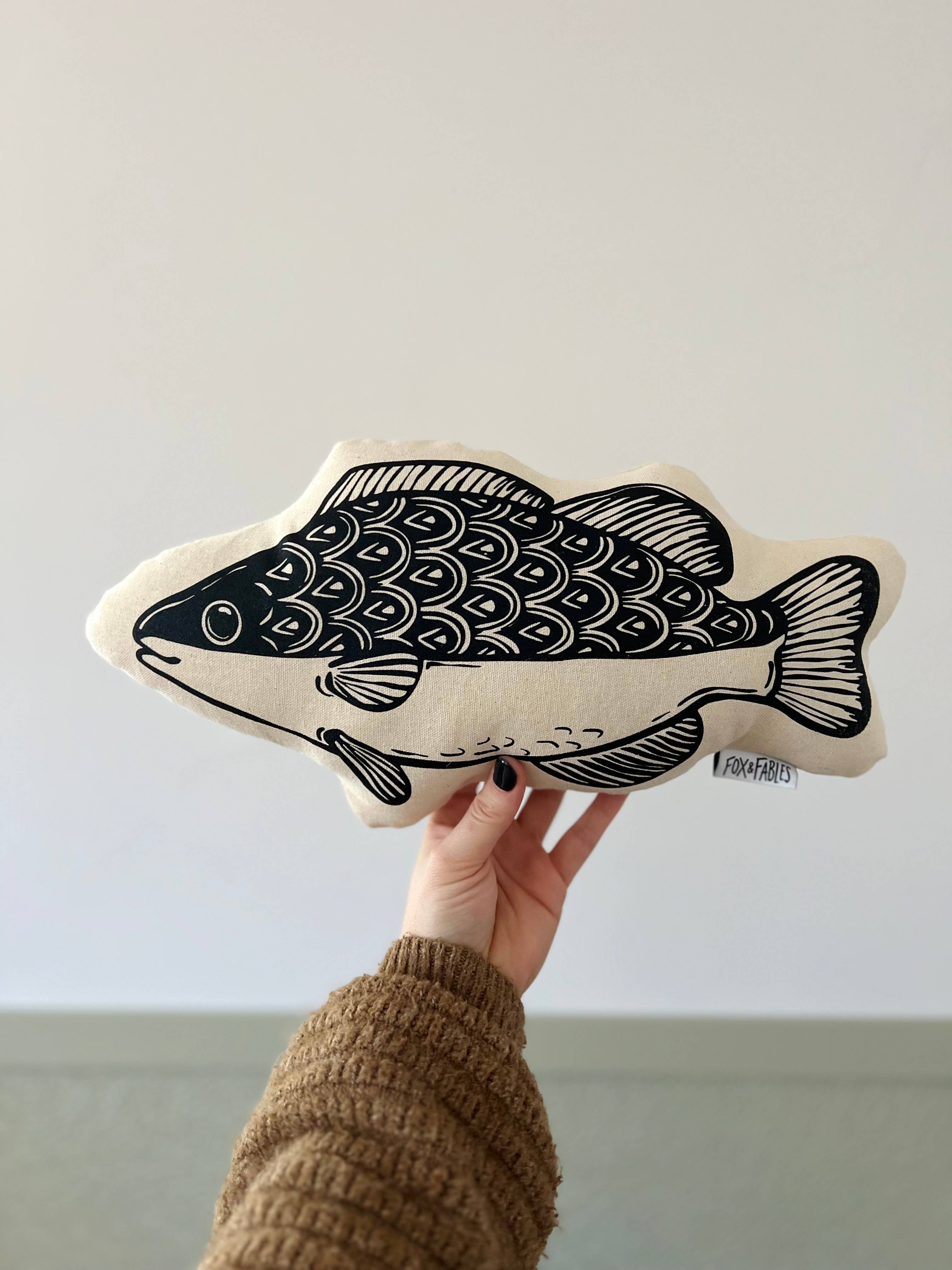 Pond Life Animal Printed Pillow: Fish