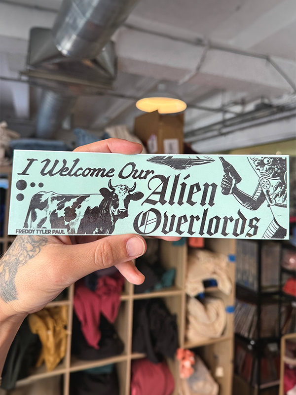 Alien Overlord Bumper Sticker