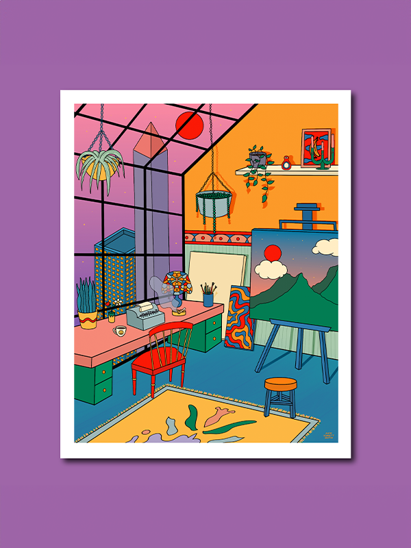 Sunset Studio Print: 8 x 10