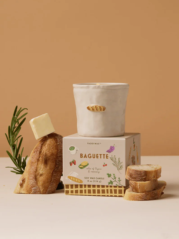 Bistro Ceramic Candle: French Baguette 8 oz.