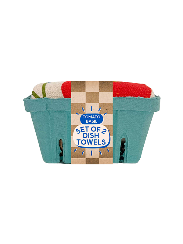Tomato Basil Tea Towels: Set of 2
