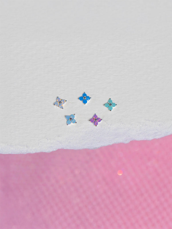 Beautiful Blossom Stud Set: Silver