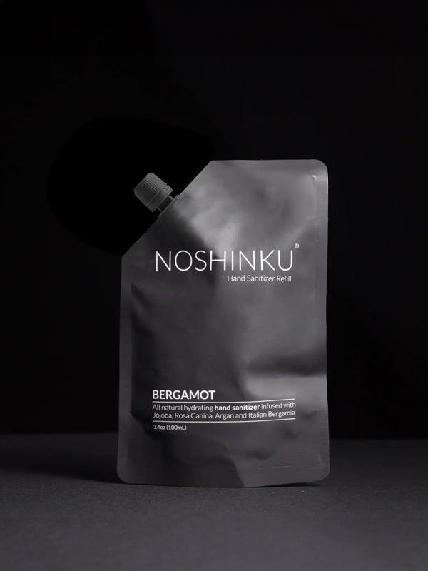 Organic Sanitizer Mini Refill Pouch: Bergamot & Cedar