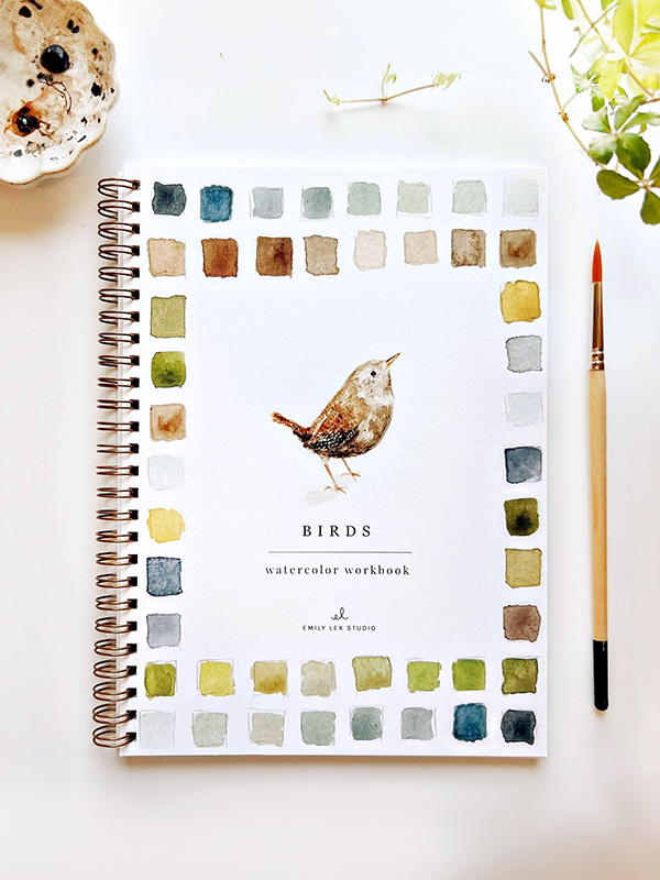 Watercolor Workbook: Birds