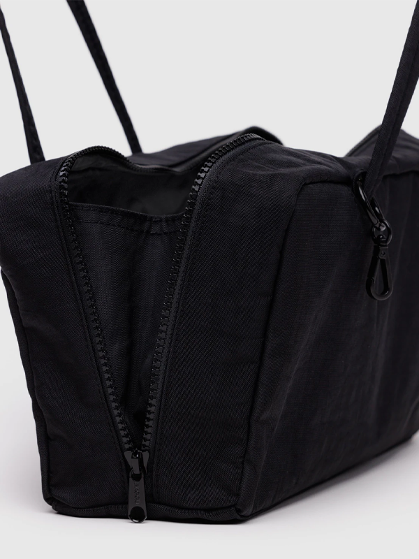 Nylon Bowler Bag: Black
