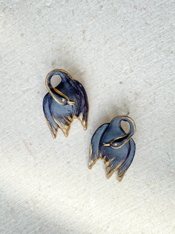 Little Black Swan Earrings