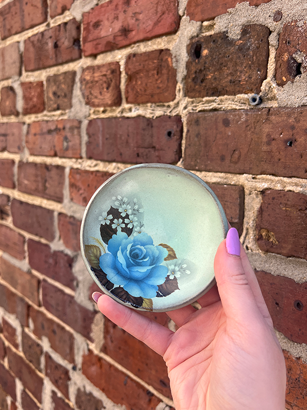 Ring Dish: Blue Rose (Turquoise)