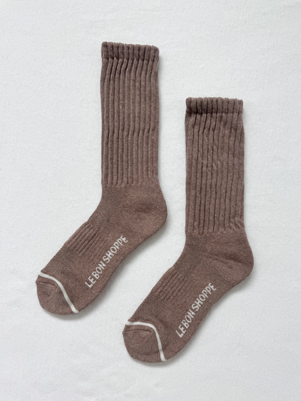 Ballet Socks: Mocha Mousse