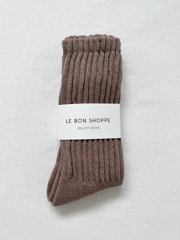 Ballet Socks: Mocha Mousse