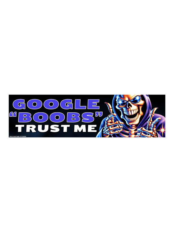 Bumper Sticker: Google "Boobs" Trust Me