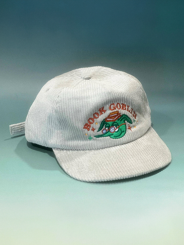 Book Goblin Corduroy Hat: Light Mint