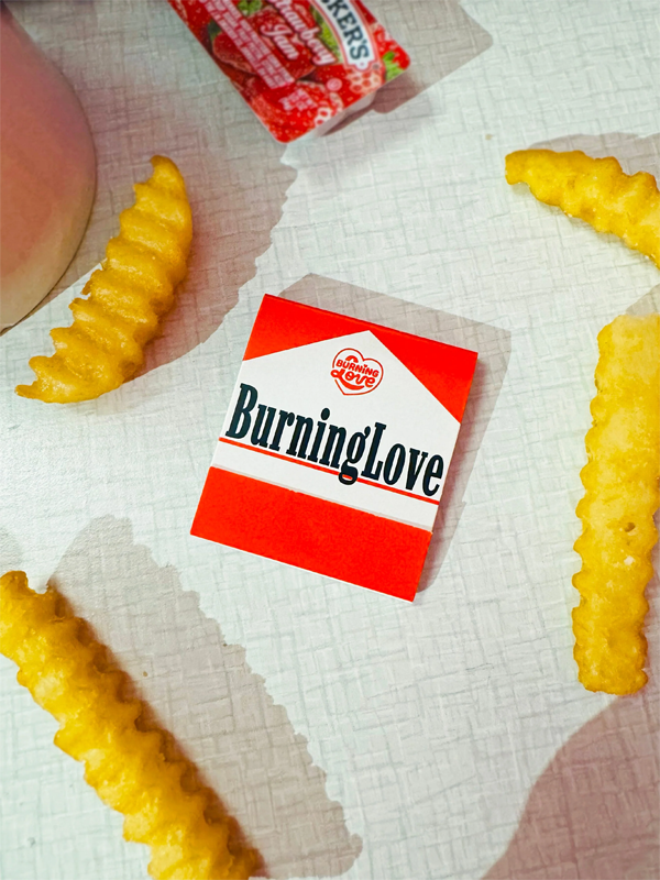 Burning Love Cigarette Matchbook