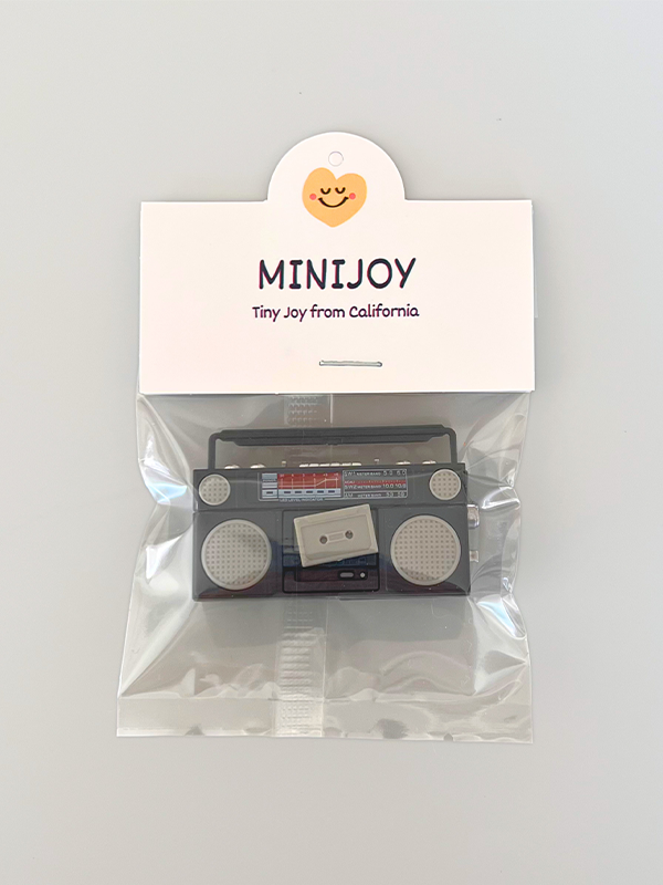 Mini Cassette Tape Player Magnet: Black