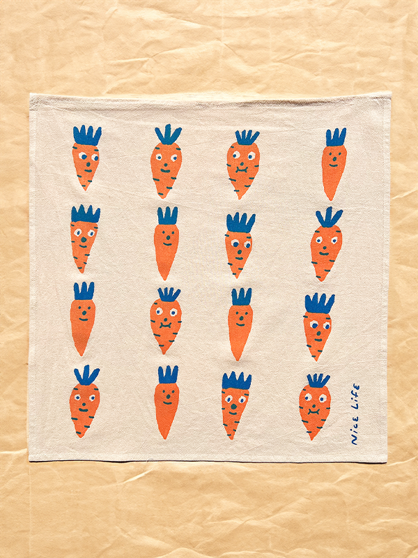 Carrot Tea Towel