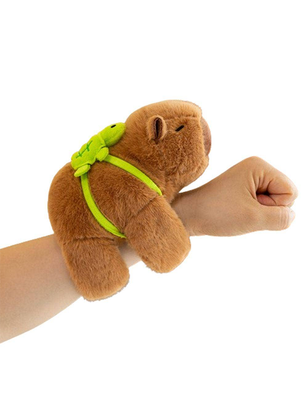 Capywrapz: Capybara Plush Snap Wristband
