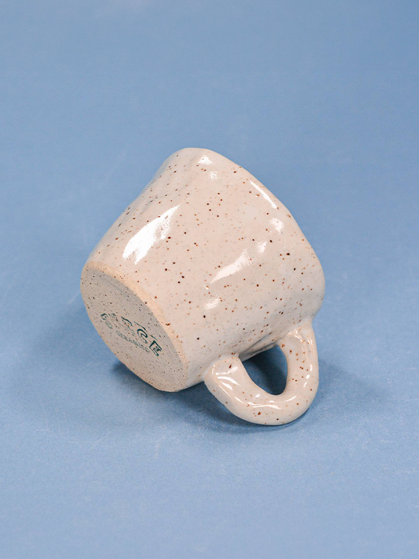 Handmade Ceramic Espresso Cup: Chonky Cat