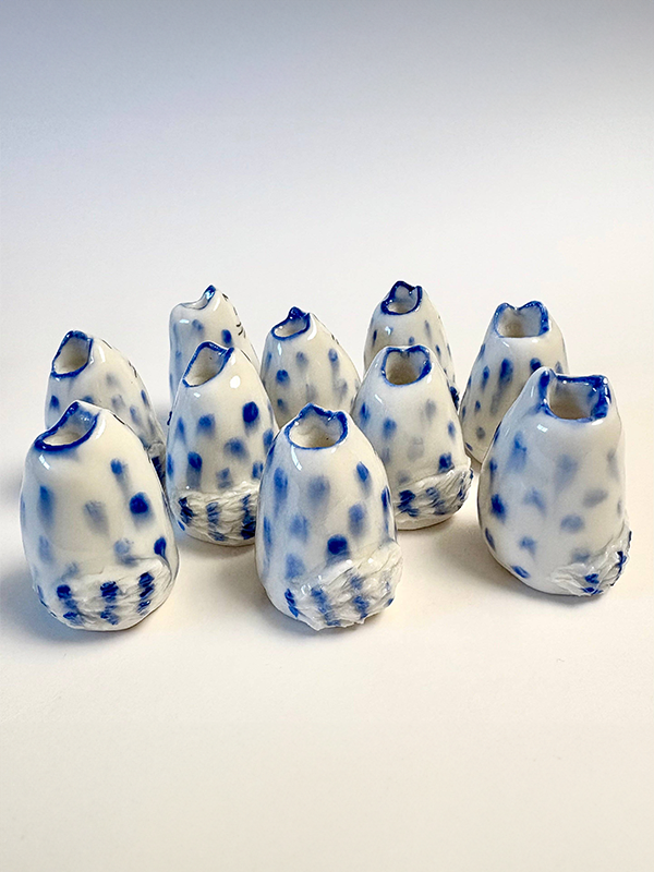 Mini Porcelain Cat Vase