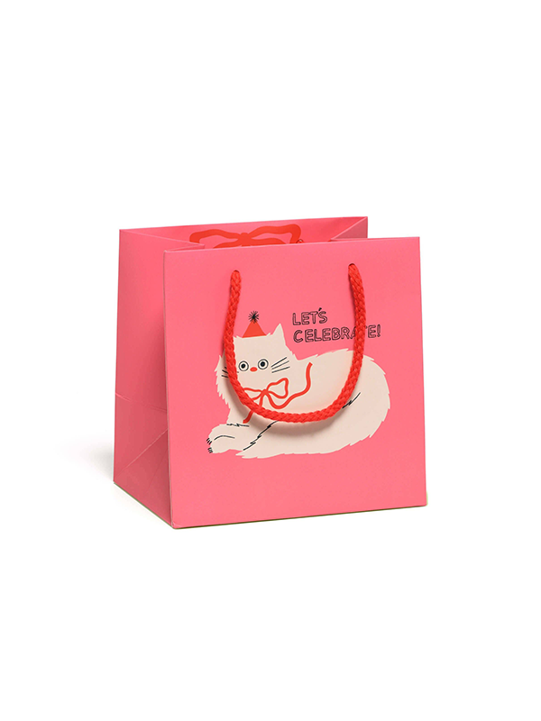 Let's Celebrate Cat Gift Bag: Small