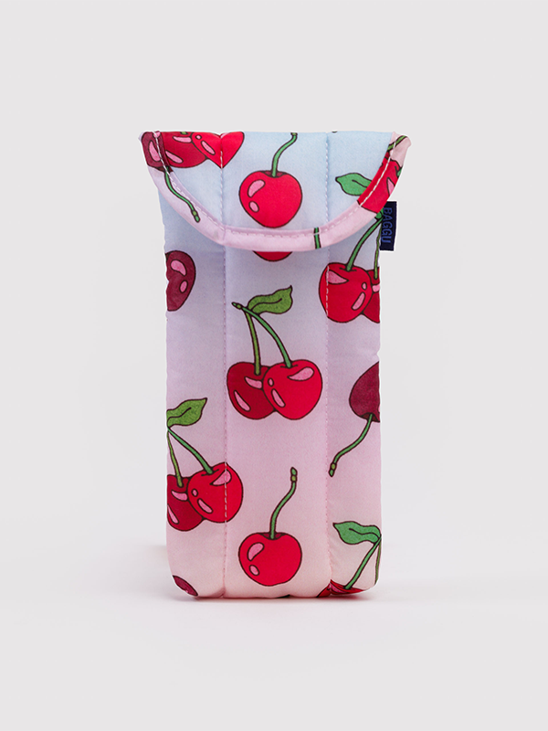 Puffy Glasses Sleeve: Cherries