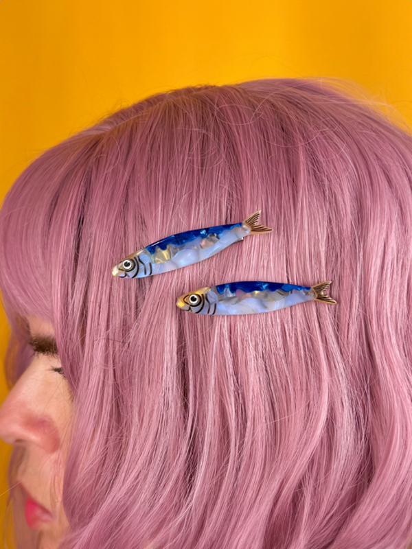 Sardine Barrette Set