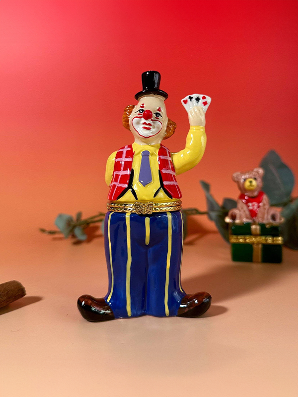 Trinket Box: Clown Playing Cards