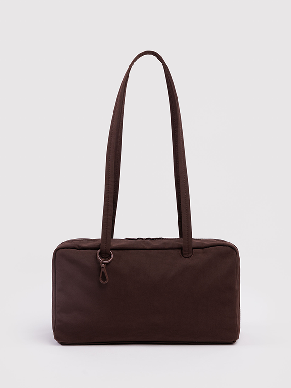 Nylon Bowler Bag: Coffee