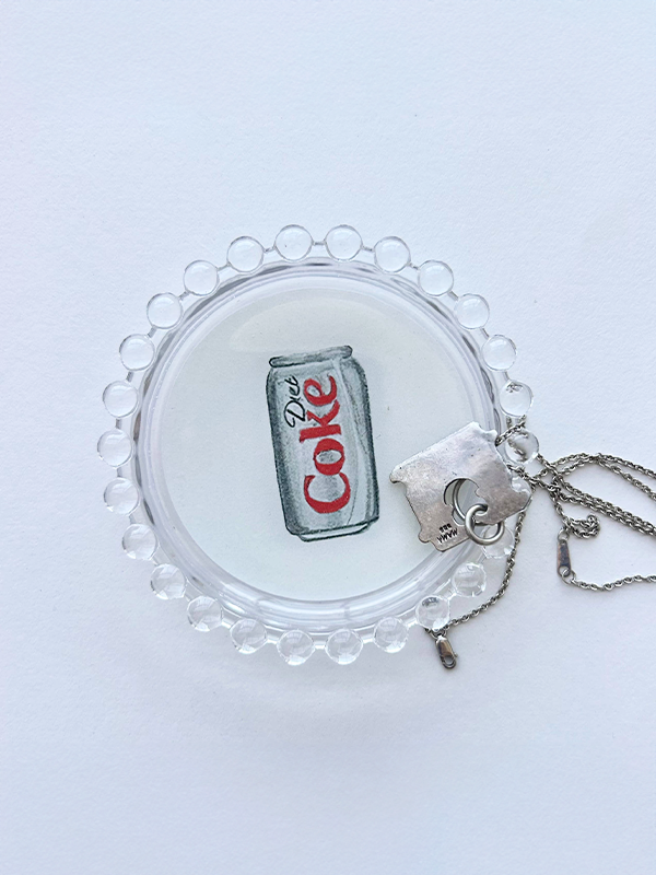Diet Coke Trinket Dish: Cream