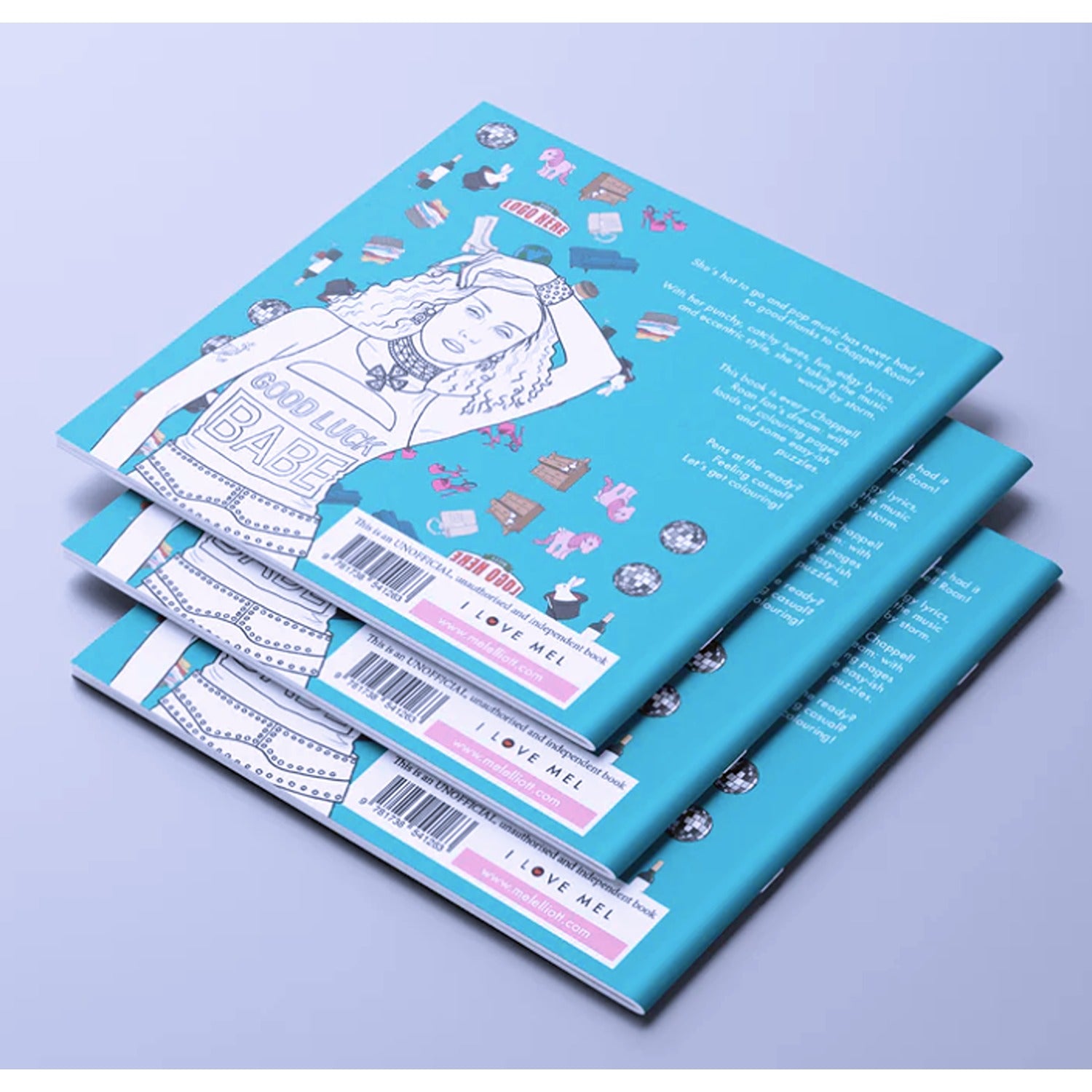 Chappel Roan coloring book featuring intricate, music-inspired designs, perfect for fans of the artist to relax and get creative while coloring.